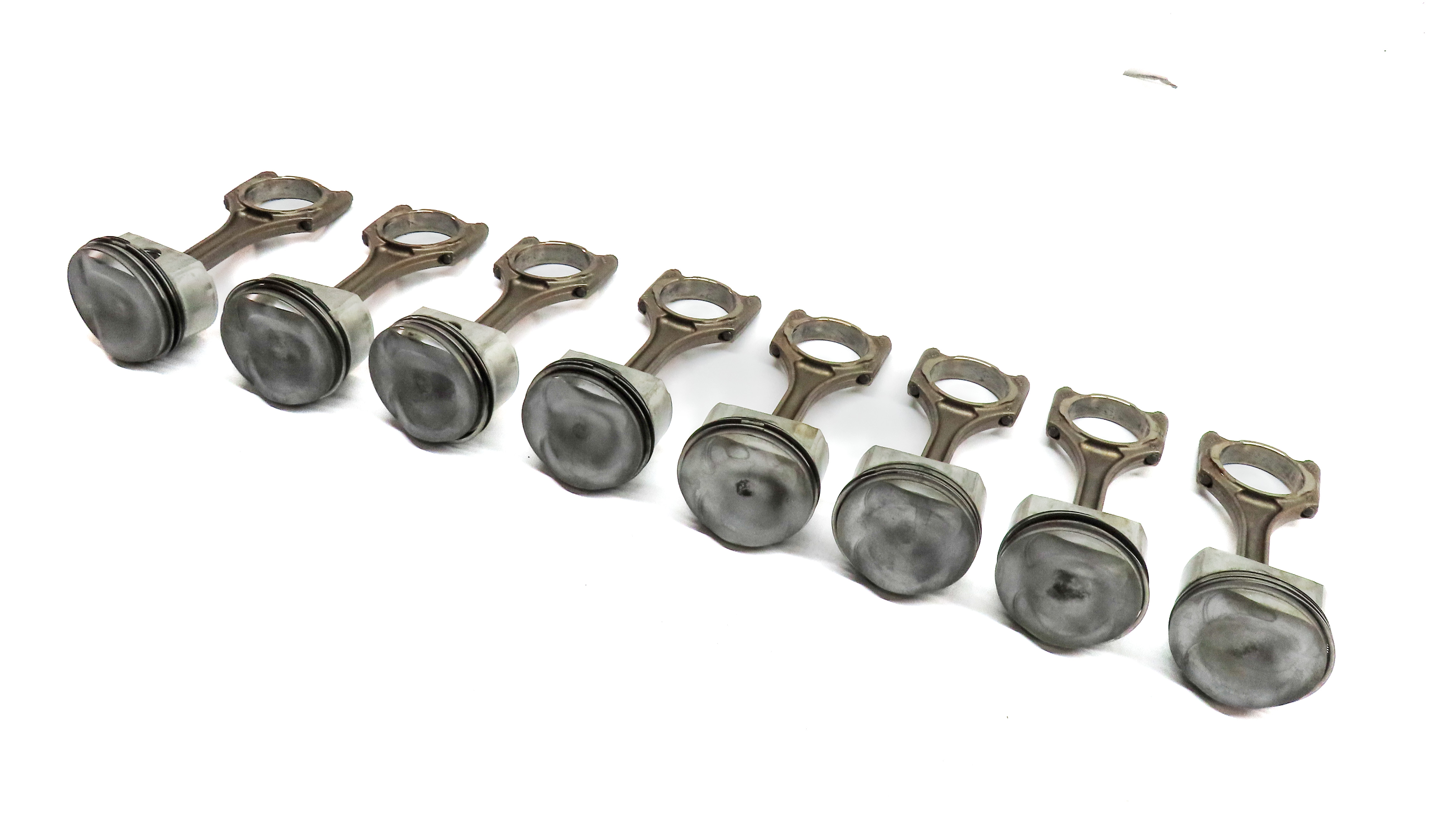 07-12 AUDI A6 A8 Q7 S5 VW TOUAREG C6 4L D3 8T 4.2L PISTON & CONNECTING ROD SET/8 — exact item pictured